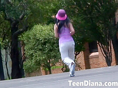 Diana cute petite teasing teen