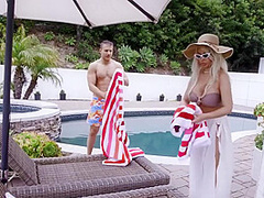 A Young Guy Gave Both His Mother And Her Friend Hot Cunnilingus - Codey Steele, Bridgette B And Skylar Storm