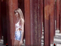 Skinny Chick Diligently Jumps On Dick During Casting - Lili Charmelle