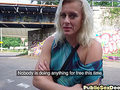Amateur Czech mature in high heels fucked in public outdoor