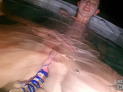 Snowy Night Miss Pussycat With Rebeka Ruby Underwater Dildo Jacuzzi Lesbian Bangout
