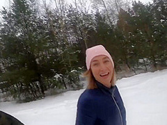 Polish Chick Goes Crazy On My Dick After Blowjob On The Snow With Crazy Dick And Owiaks