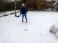 Polish Chick Goes Crazy On My Dick After Blowjob On The Snow With Crazy Dick And Owiaks