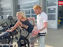 My Dirty Hobby - German amateur fucked in public by the biker
