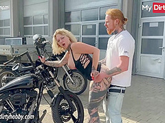 My Dirty Hobby - German amateur fucked in public by the biker
