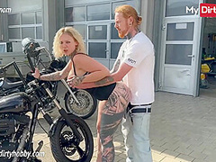 My Dirty Hobby - German amateur fucked in public by the biker