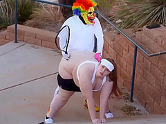 Mia Dior In Fucks Gibby The Clown After Playing Tennis