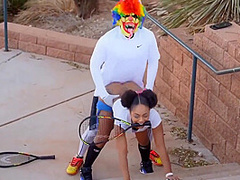 Mia Dior In Fucks Gibby The Clown After Playing Tennis
