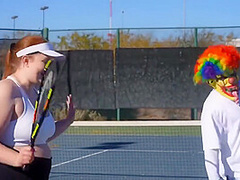 Mia Dior In Fucks Gibby The Clown After Playing Tennis
