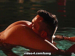 Sienna Day Enjoys A Threesome In A Heated Pool While At A Couples Retreat - Bang