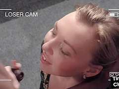 IR SPH babe fucked in front voyeur loser with small dickie