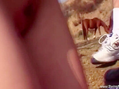 Skinny Blonde Wife Outdoor Hard Fuck 8 Min