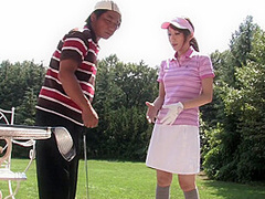 Sweet Japanese girl redefines the rules of golf with a blowjob by Outdoor Fucktivities