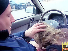 Outdoor amateur IR pantyhose slut fucked in 3some