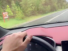 Taya Sia In Russian Slut Gives A Blowjob To A Guy In His New Car