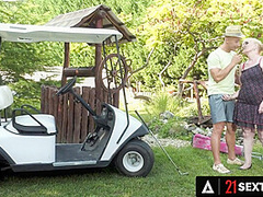 21 SEXTREME - Naughty Granny Gets Her Dusty Pussy Fucked By Her Golf Coach