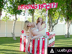 My Ass Got Eaten During Kissing Booth Charity! Closed It So I Could Hard Rough Fuck The Pervert Babe