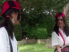 Three Daring Women Want To Suck Some Big Cocks In The Great Outdoors