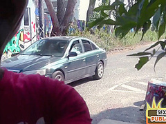 Real tinder date fucked outdoor