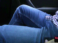 21yo outdoor voyeur GF teases her wanking BF till cumshot