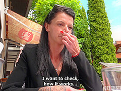 Czech Streets – Milf Enjoys a Vibrator in Public