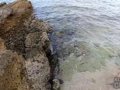 Mira Is Back And Masturbating Outdoors On A Secluded Beach