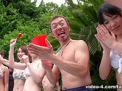 Asian girls want some hot stuff outdoors - FapHouse