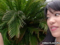 Asian girls want some hot stuff outdoors - FapHouse