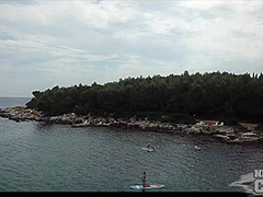 Naked Beach Day On Vacation In Croatia Enjoying Sun On Both Ingrida And Miss Pussycat