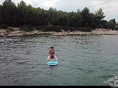 Naked Beach Day On Vacation In Croatia Enjoying Sun On Both Ingrida And Miss Pussycat