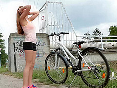 Riding The Biker: Helper In Need Fucks Babe At Home - PornWorld
