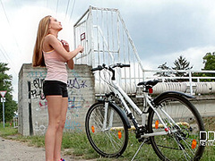 Riding The Biker: Helper In Need Fucks Babe At Home - PornWorld