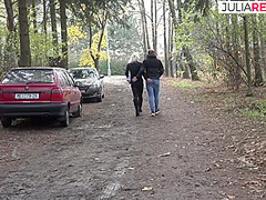 Blonde Bends Over For A Hard Fuck In The Wild