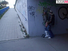 Horny Bitch Gets A Quick Rough Fuck Under The Bridge