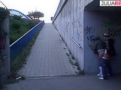 Horny Bitch Gets A Quick Rough Fuck Under The Bridge