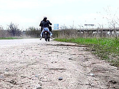 Biker Hard Fucked Teen Queenlin in The Ass - Big Anal Gape - Big Natural Tits VK089 - AnalVids