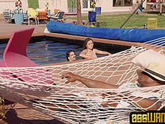 Bigbooty wild slutty babe drilled outdoor in missionary