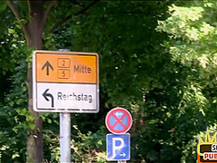 Public dating babe fucked outdoor by stranger in forest