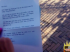 Skinny sex date babe sucks outdoor in public be4 fucked