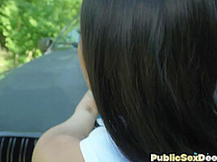 Public petite cab slut smashed in missionary outdoor