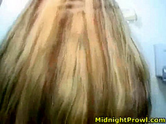 Ciera Sage busty blonde teen pissing