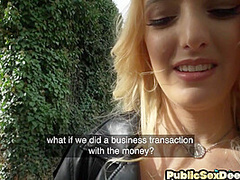 Public dirty bae drilled from behind in wet pussy hole