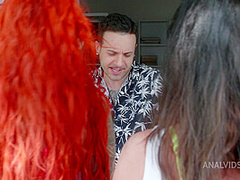 Anal casting for Linda del Sol and Natasha Ink 0% pussy DAP, balls deep anal, rimming, cum swallow, lesbo, 5on2 BBC PAF019 - AnalVids