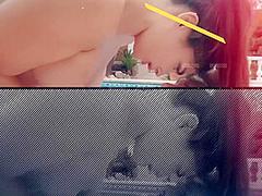 Chris Diamond And Tru Kait In Fucking Hard On The Pool Terrace And 8 Min