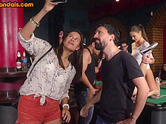 Real public domination for spanish slut