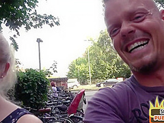 Inked public babe fucked by sex date outdoor in amateur sex