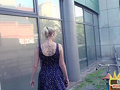 Inked public babe fucked by sex date outdoor in amateur sex