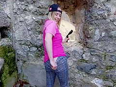 Caught! Recognized By Strangers While Hiking In The Mountains! Now Im Already Fucking In A Castle!
