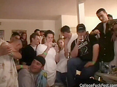 College teen doggystyled so hard she bumps head