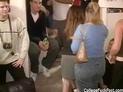 College teen doggystyled so hard she bumps head